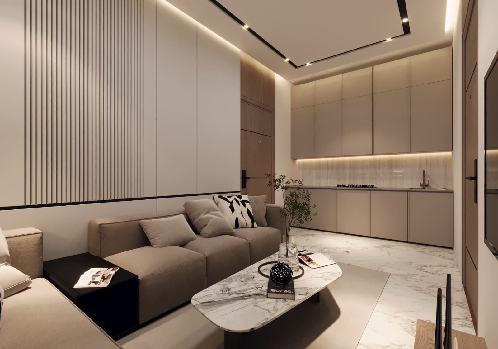 Small Space, Big Style: A Modern Luxury Studio Apartment