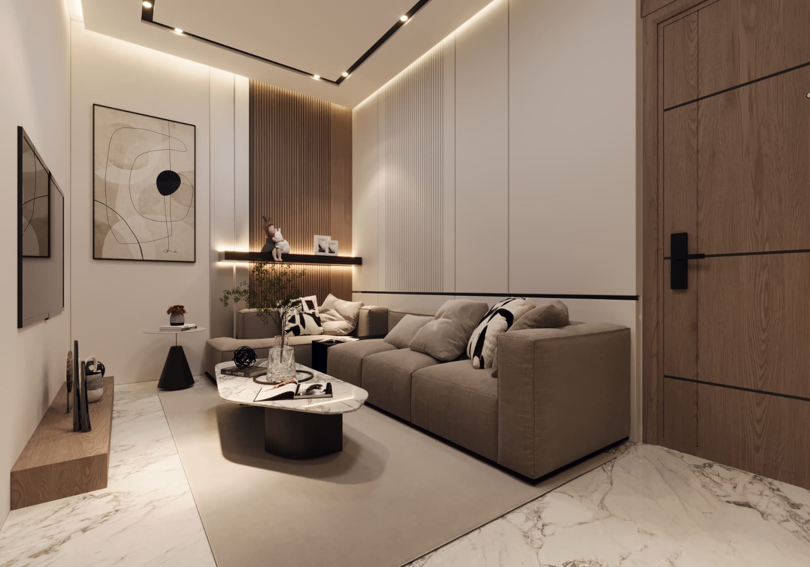 Small Space, Big Style: A Modern Luxury Studio Apartment